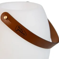 Stehleuchte Weiß 40,5 cm inkl. LED und Lautsprecher Dimmbar RGBW IP44 mit Fernbedienung - Apolo