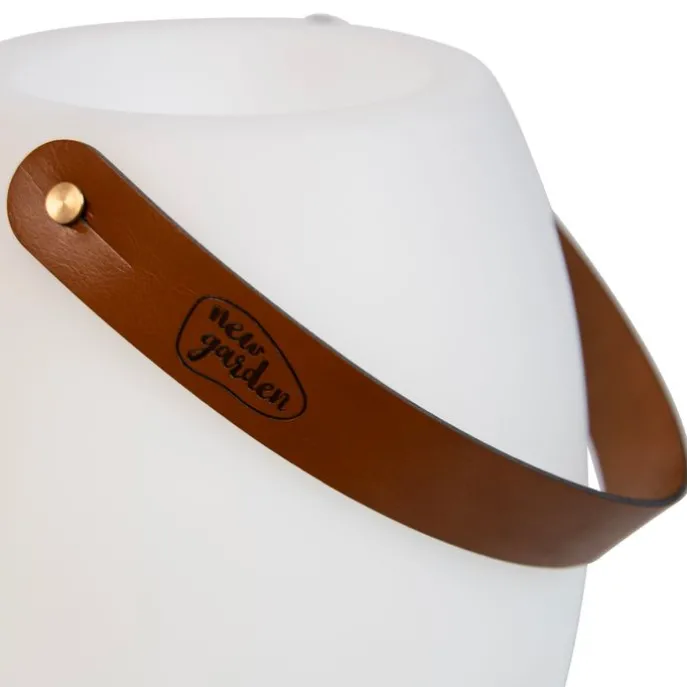 Stehleuchte Weiß 40,5 cm inkl. LED und Lautsprecher Dimmbar RGBW IP44 mit Fernbedienung - Apolo