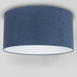 Stoff Lampenschirm dunkelblau 50/50/25