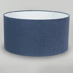 Stoff Lampenschirm dunkelblau 50/50/25