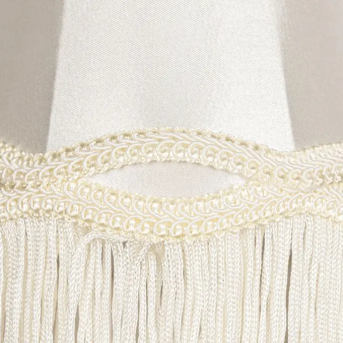 Stoff-Klemmleuchte Creme 12/8,5/15 - Granny