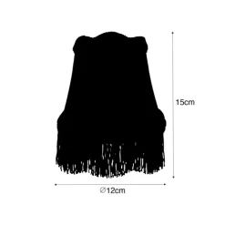 Stoff-Klemmleuchte Creme 12/8,5/15 - Granny