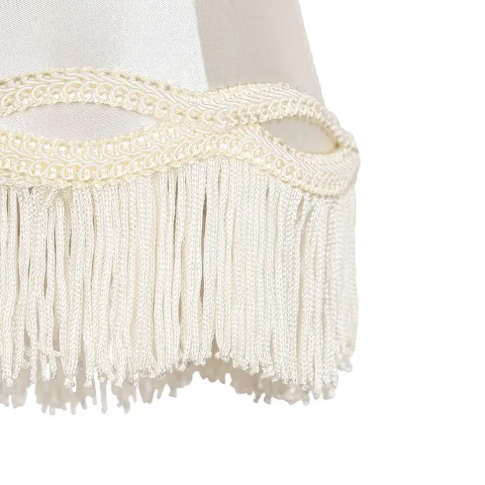 Stoff-Klemmleuchte Creme 12/8,5/15 - Granny