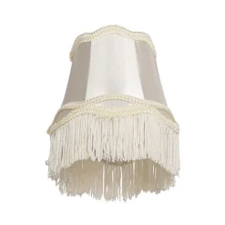 Stoff-Klemmleuchte Creme 12/8,5/15 - Granny