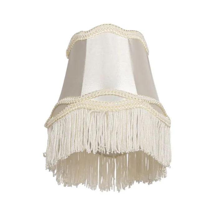 Stoff-Klemmleuchte Creme 12/8,5/15 - Granny