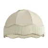 Stofflampenschirm Beige mit weißer Innenseite 45/15/21,5 - Heritage
