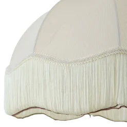 Stofflampenschirm Beige mit weißer Innenseite 45/15/21,5 - Heritage