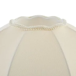 Stofflampenschirm Beige mit weißer Innenseite 45/15/21,5 - Heritage