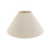 Stofflampenschirm beige rund abgeschrägt 50/17,5/25