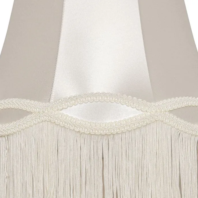 Stofflampenschirm creme 30 cm - Oma