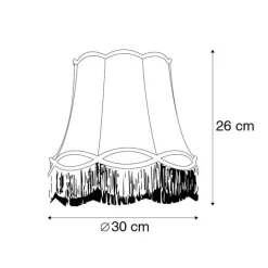Stofflampenschirm grün 30 cm - Oma