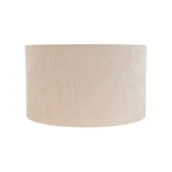 Stofflampenschirm hellbraun rund 35/35/20