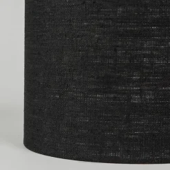 Stofflampenschirm schwarz 20/20/15