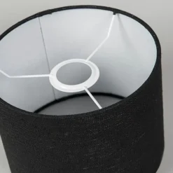 Stofflampenschirm schwarz 20/20/15