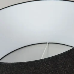Stofflampenschirm schwarz 50/50/25