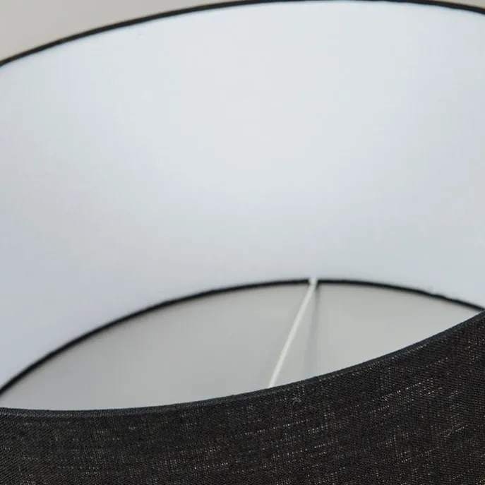 Stofflampenschirm schwarz 50/50/25