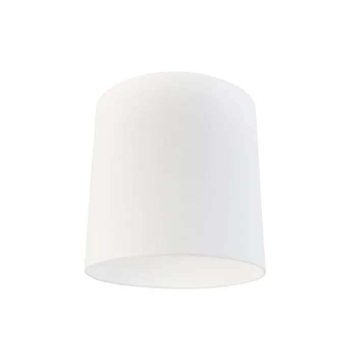 Stofflampenschirm Weiß Zylinder 40/40/40