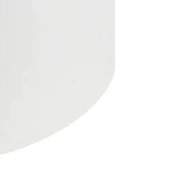 Stofflampenschirm Weiß Zylinder 40/40/40