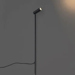 Strahler schwarz 80cm inkl. LED Verstellbar IP65 inkl. Kabel und Stecker - Carl