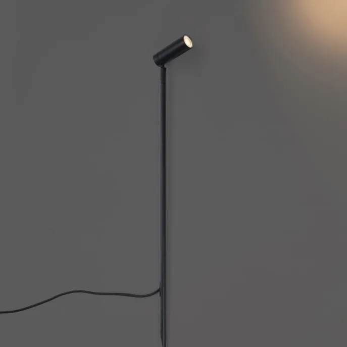 Strahler schwarz 80cm inkl. LED Verstellbar IP65 inkl. Kabel und Stecker - Carl