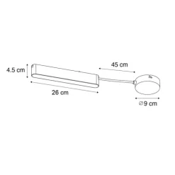 Stromschienen-Netzteil schwarz 100W mit Montageplatte 1-phasig - Magnetic