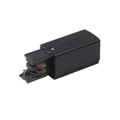 Stromzufuhr für 3-Phasen-Schiene rechts schwarz - 3-phasig