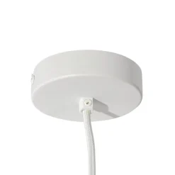 Stromzufuhr mit runder Montageplatte für 1-phasige Schiene weiß - Iconic