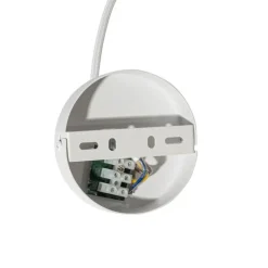 Stromzufuhr mit runder Montageplatte für 1-phasige Schiene weiß - Iconic