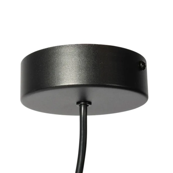 Stromzufuhr mit runder Montageplatte für 1-phasige Schiene schwarz - Iconic