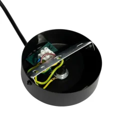 Stromzufuhr mit runder Montageplatte für 1-phasige Schiene schwarz - Iconic