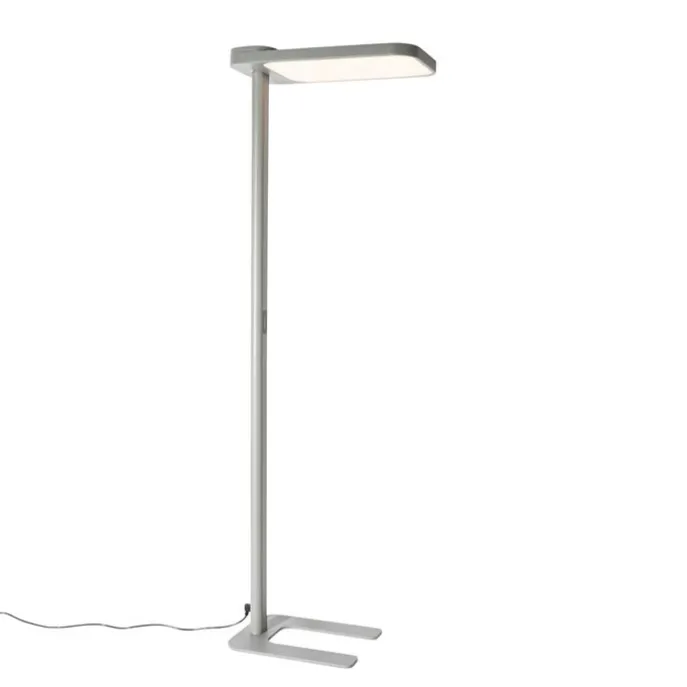 Tageslicht-Stehleuchte Grau Quadratisch inkl. LED und Dimmer - Guzo