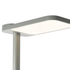 Tageslicht-Stehleuchte Grau Quadratisch inkl. LED und Dimmer - Guzo