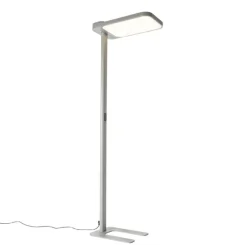 Tageslicht-Stehleuchte Grau Quadratisch inkl. LED und Dimmer - Guzo