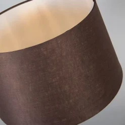 Tischlampe Bronze mit Schirm braun 35 cm verstellbar - Parte