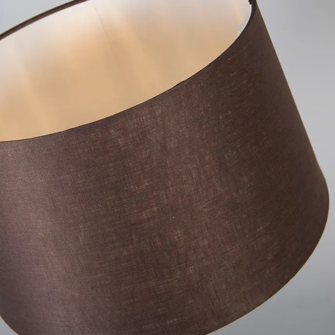 Tischlampe Bronze mit Schirm braun 35 cm verstellbar - Parte