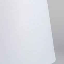 Tischlampe Gold / Messing mit Lampenschirm weiß 25 cm verstellbar - Parte