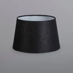 Tischlampe Gold / Messing mit Schirm schwarz 25 cm verstellbar - Parte