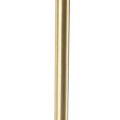Tischlampe gold verstellbar mit Schirm weiß 35 cm - Parte