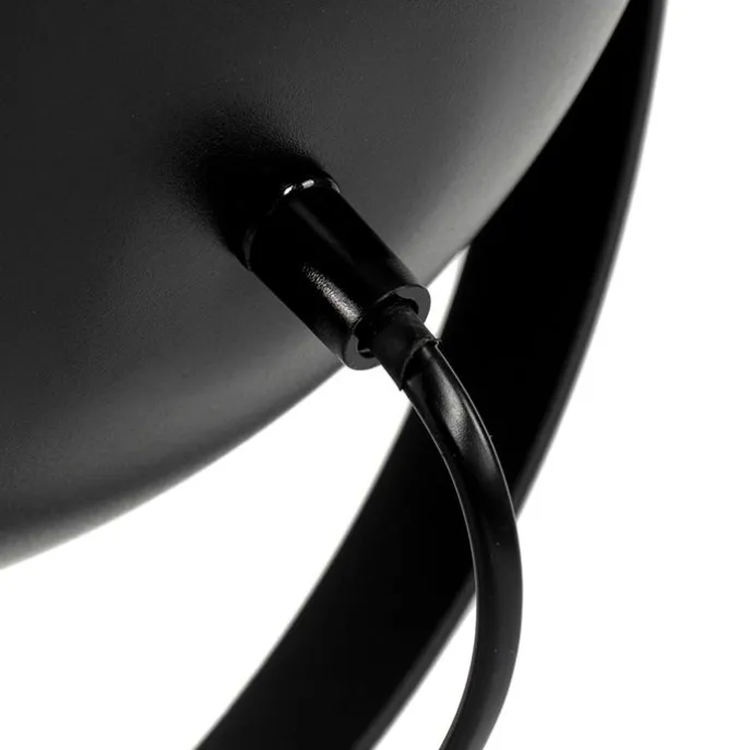 Tischlampe schwarz mit Gold 63,3 cm Stativ verstellbar - Magnax