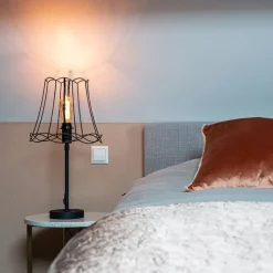 Tischlampe schwarz mit Granny Frame 30 cm verstellbar - Parte