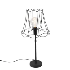 Tischlampe schwarz mit Granny Frame 30 cm verstellbar - Parte
