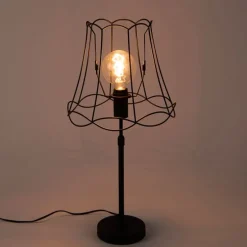 Tischlampe schwarz mit Granny Frame 30 cm verstellbar - Parte