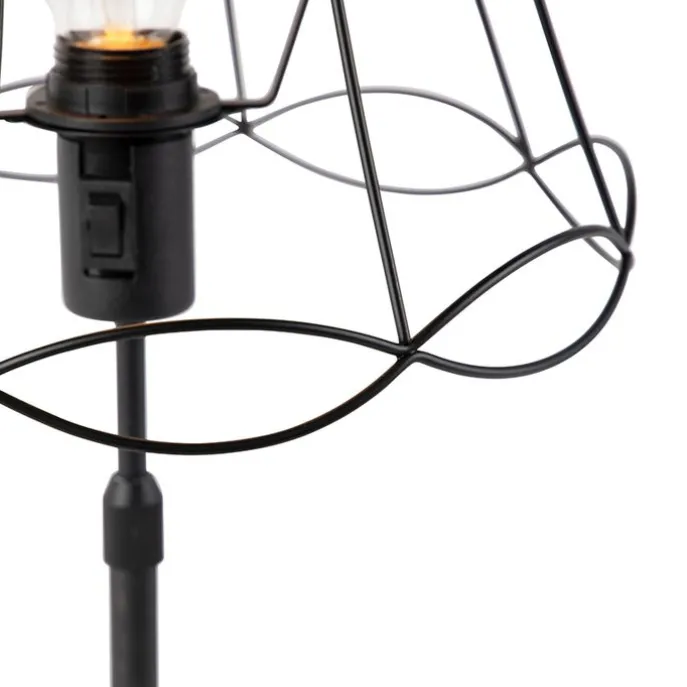 Tischlampe schwarz mit Granny Frame 30 cm verstellbar - Parte