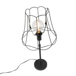 Tischlampe schwarz mit Granny Frame 30 cm verstellbar - Parte