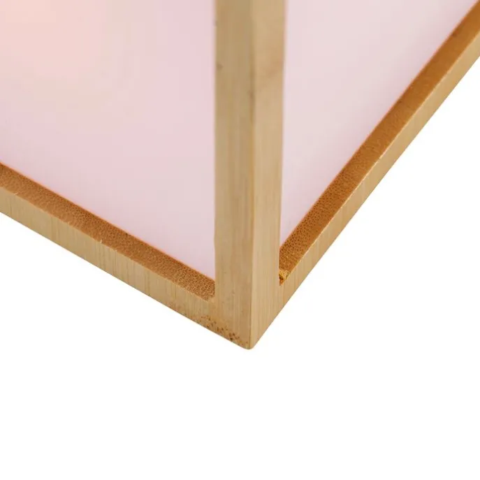 Tischleuchte aus Bambus mit Flammeneffekt inkl. LED IP44 Solar Wiederaufladbar - Vega