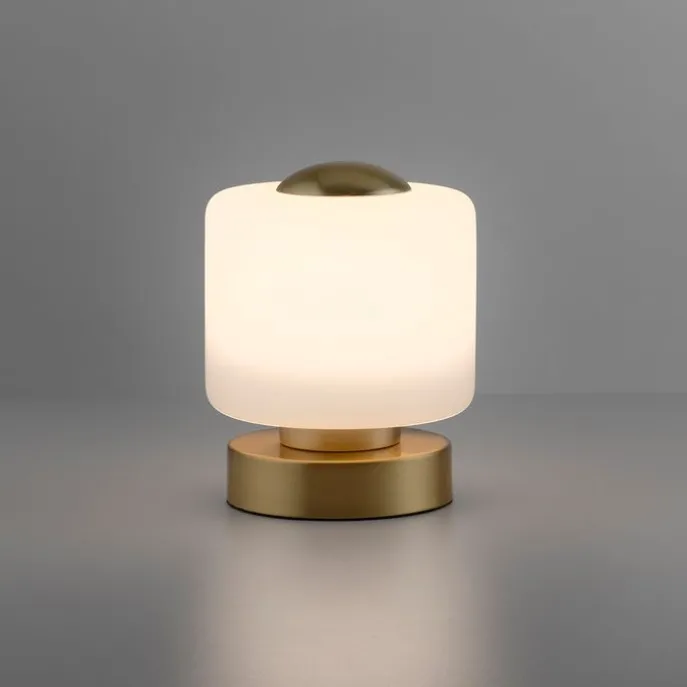 Tischleuchte aus Messing inkl. LED 3-stufig dimmbar mit Touch - Mirko