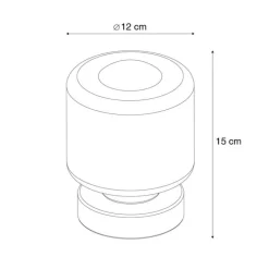 Tischleuchte aus Messing inkl. LED 3-stufig dimmbar mit Touch - Mirko