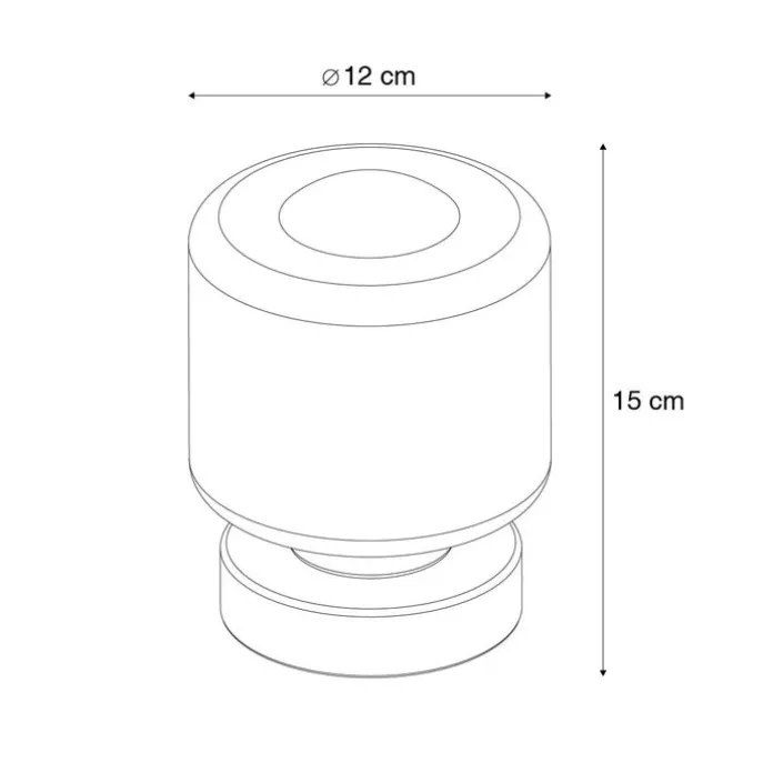 Tischleuchte aus Messing inkl. LED 3-stufig dimmbar mit Touch - Mirko