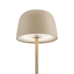 Tischleuchte Beige inkl. LED Wiederaufladbar mit Ladestation IP65 - Raika