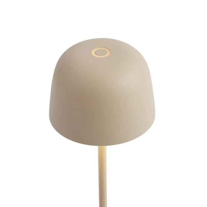 Tischleuchte Beige inkl. LED Wiederaufladbar mit Ladestation IP65 - Raika